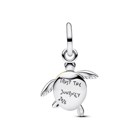 2026 Pink Sea Turtle Lab-grown Diamond Dangle Charm