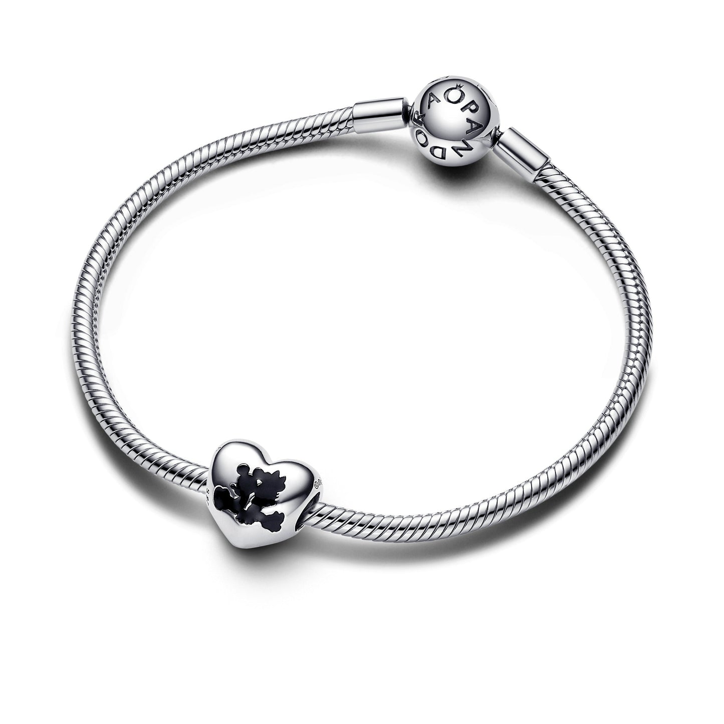 Disney Mickey Mouse & Minnie Mouse Heart Charm