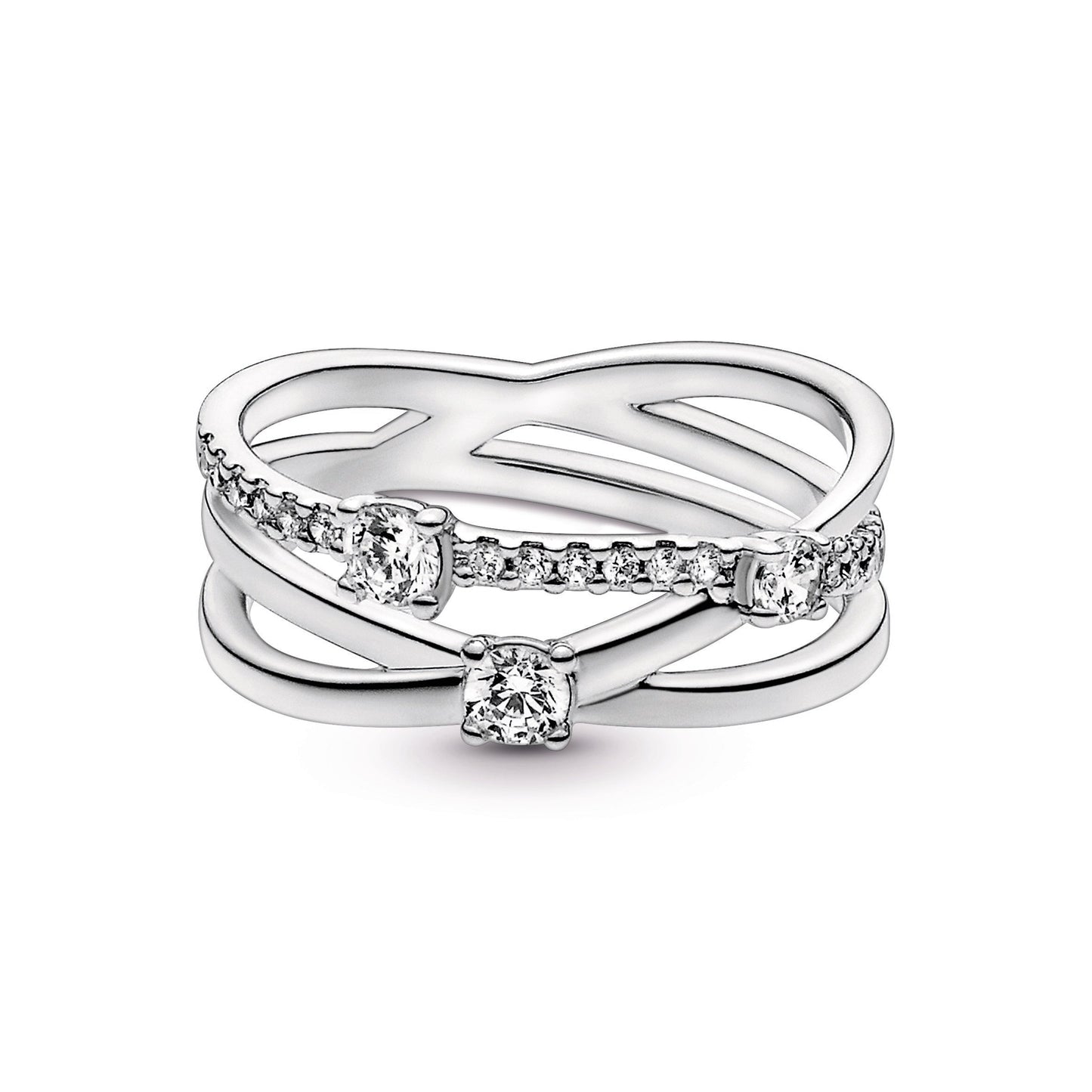 Sparkling Triple Band Ring