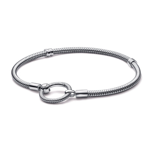 Pandora Moments O Closure Snake Chain Bracelet