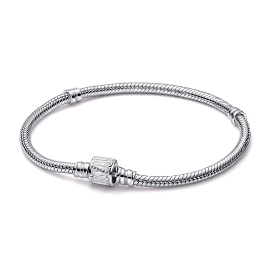 Pandora Moments Marvel Logo Clasp Snake Chain Bracelet