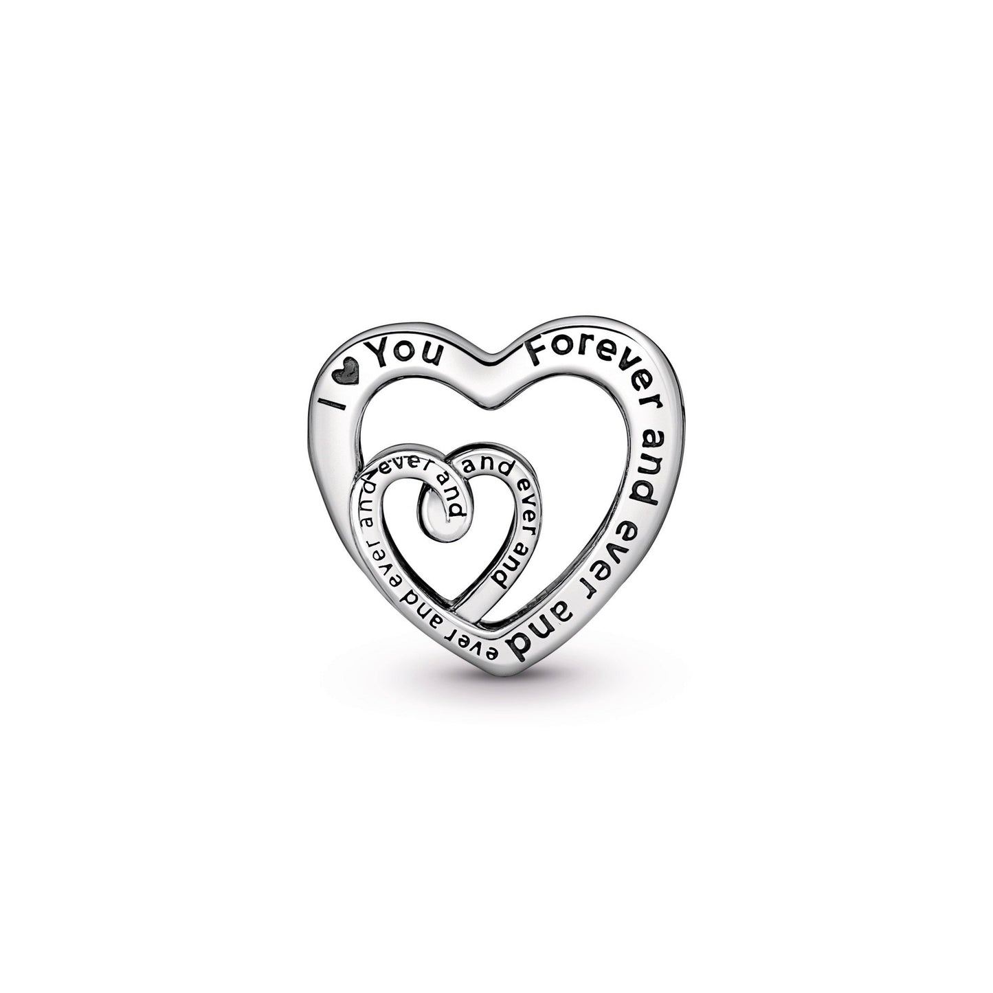 Entwined Infinite Hearts Charm