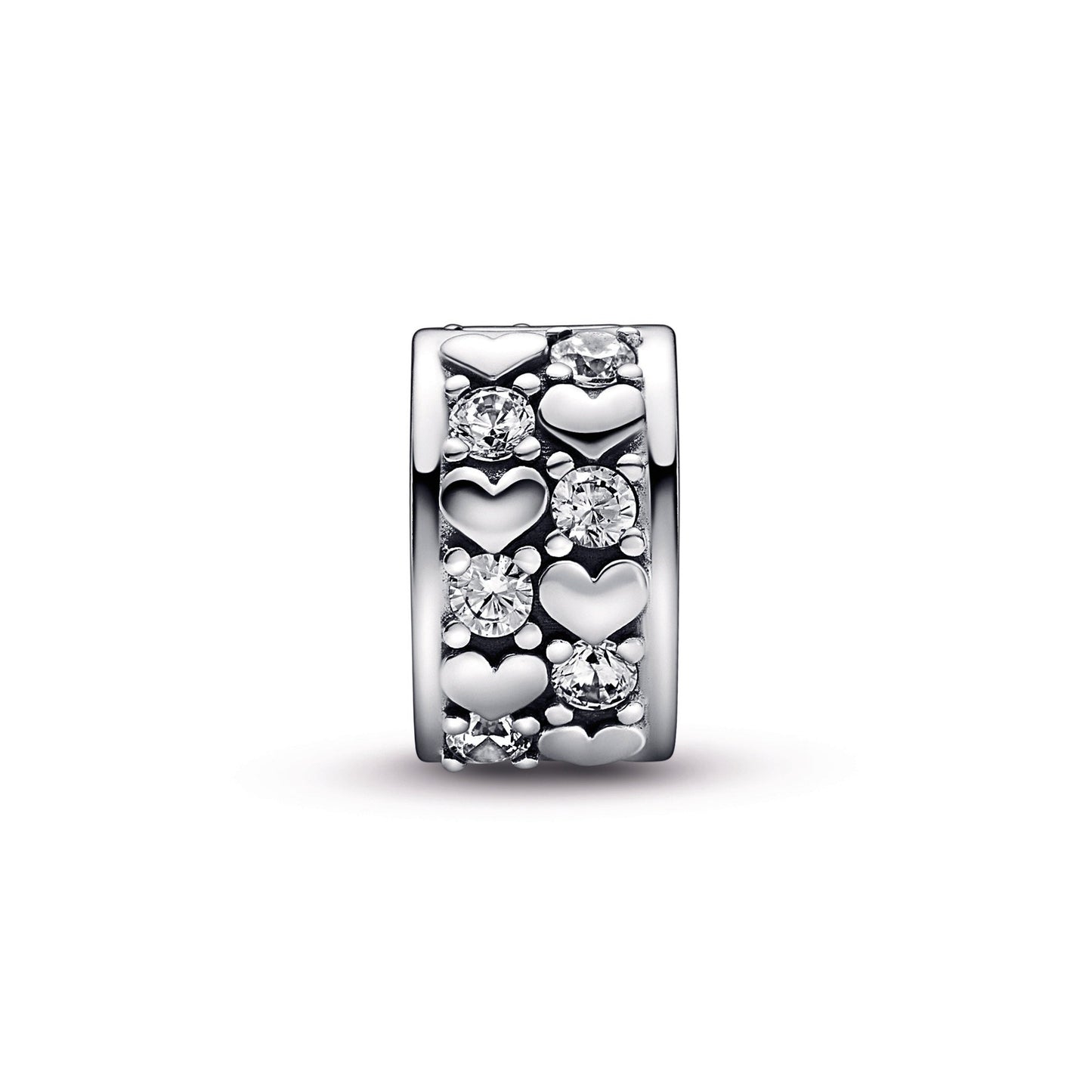 Infinite Hearts Sparkling Clip Charm