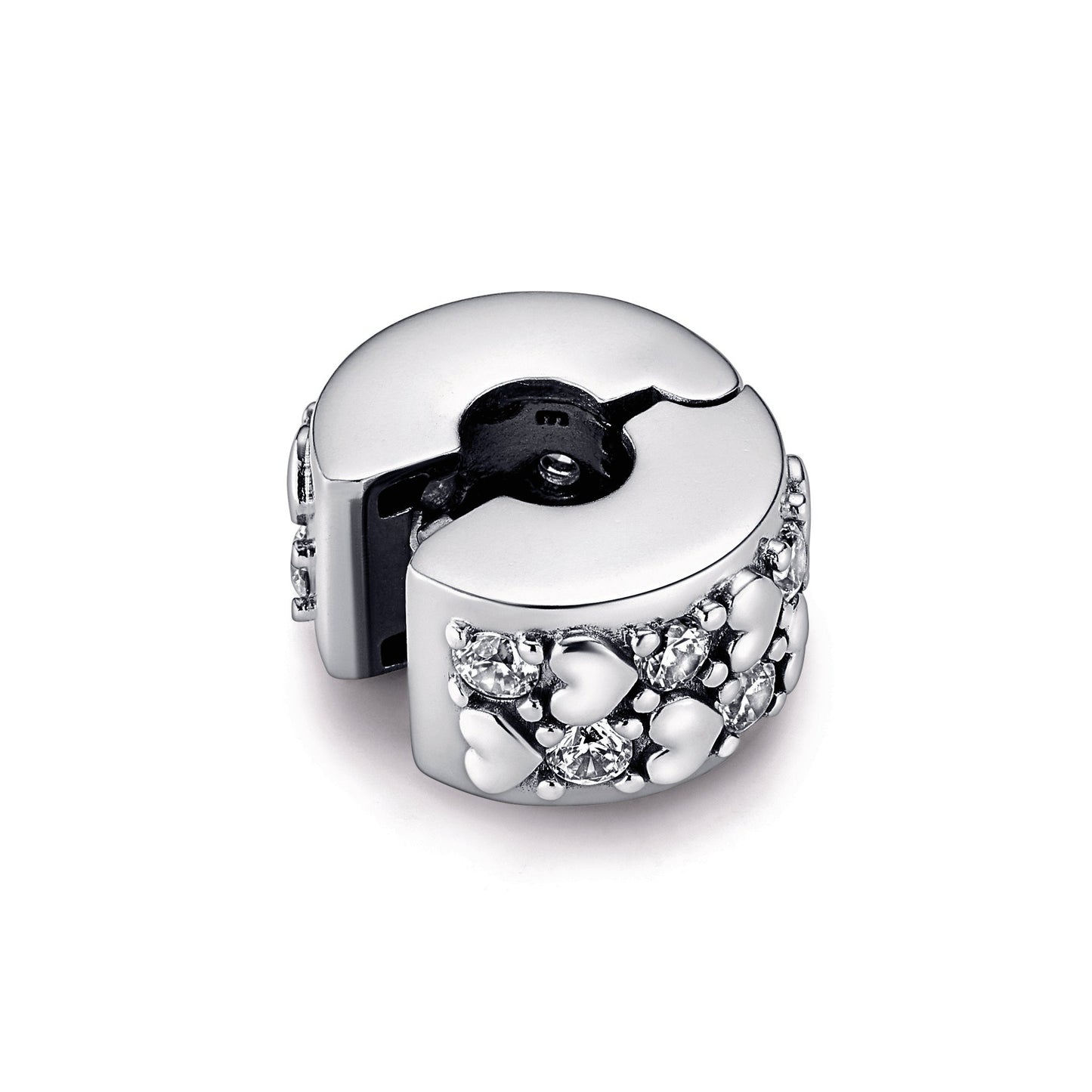 Infinite Hearts Sparkling Clip Charm