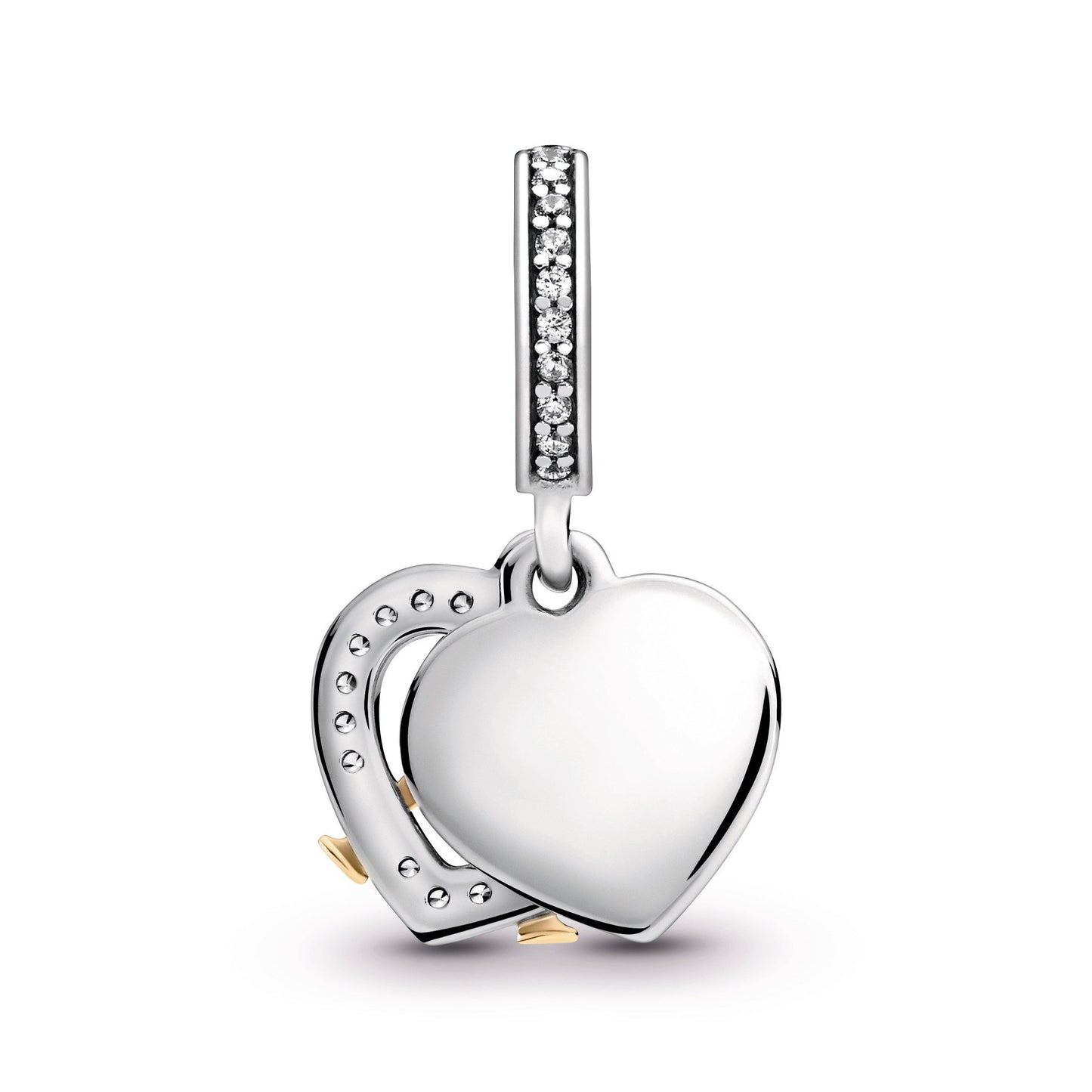 Two-tone Happy Anniversary Dangle Charm