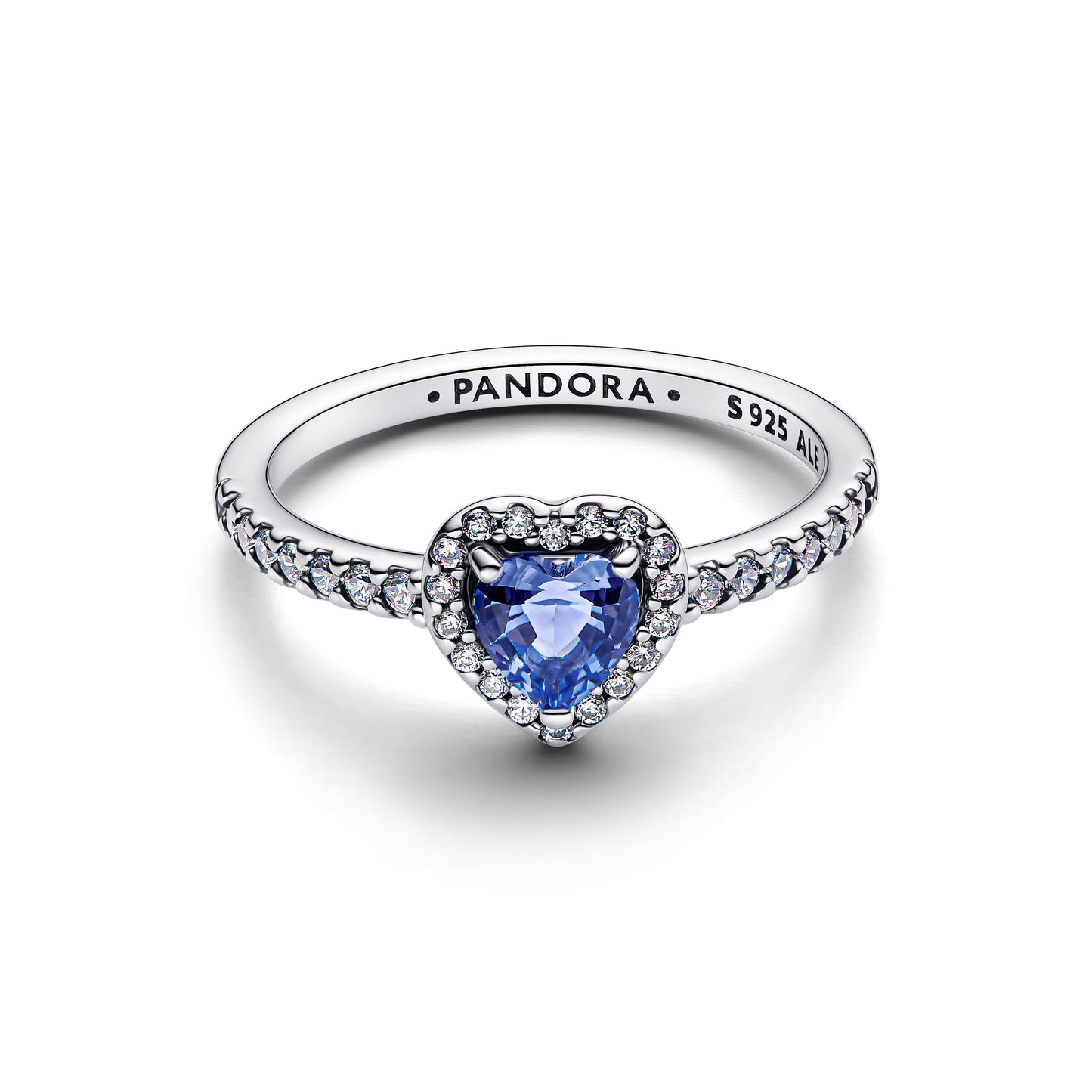 Sparkling Elevated Heart Ring