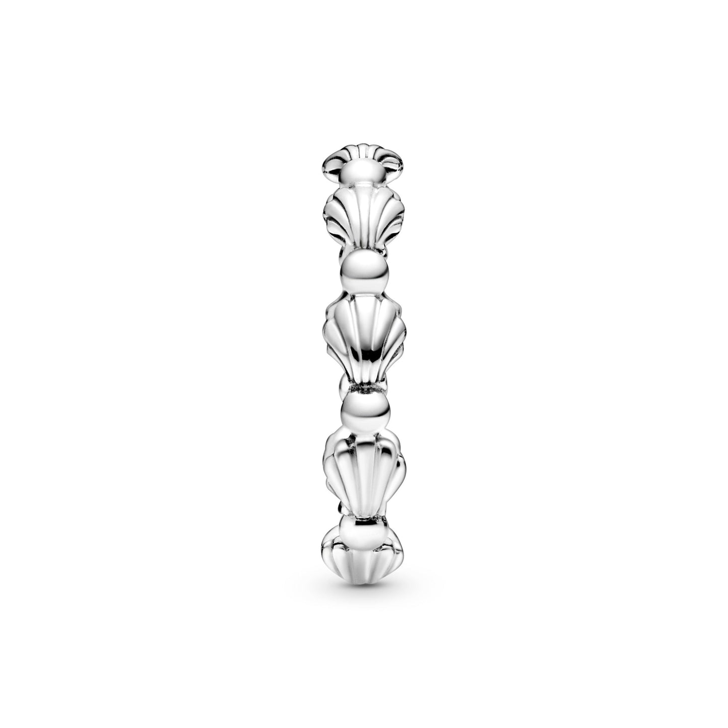 Beaded Seashell Band Ring