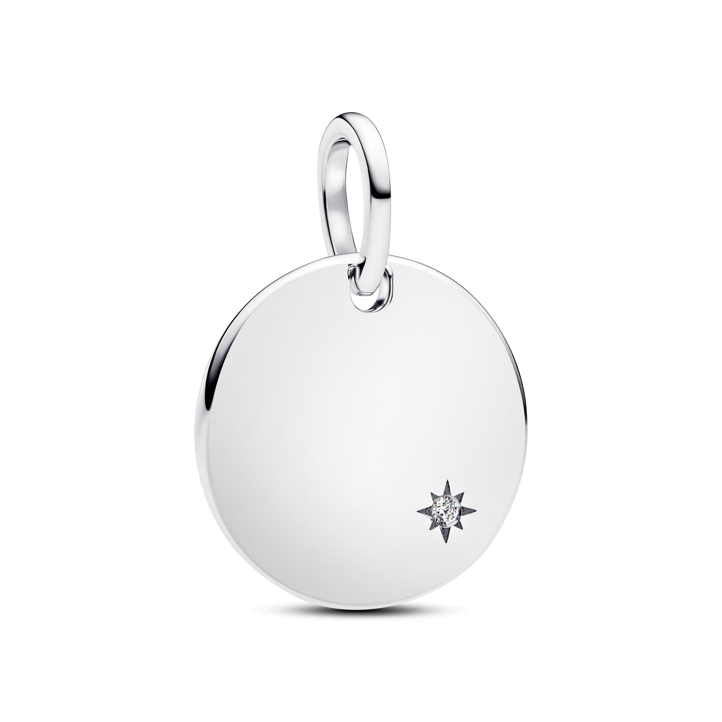 Engravable Lab-Grown Diamond Tag Pendant
