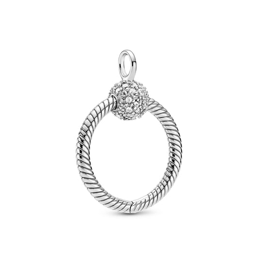 Pandora Moments Small Pavé O Pendant