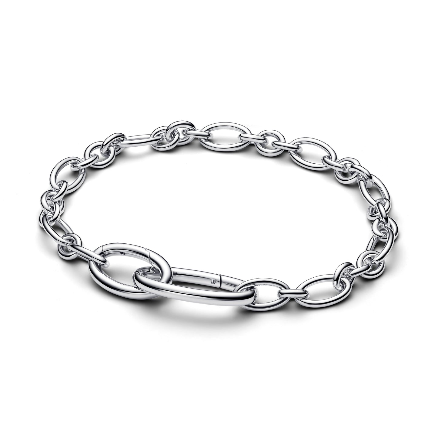 Openable Oval Link Chain Bracelet