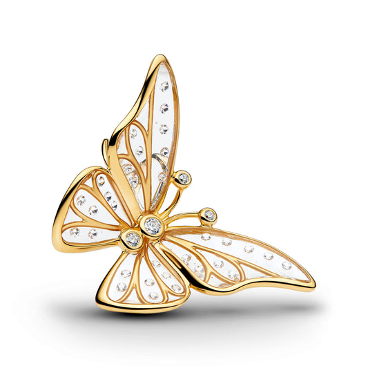 Oversized Butterfly Openwork Charm