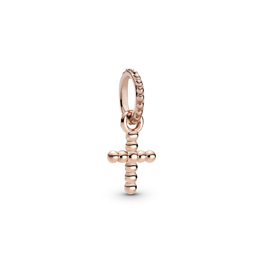 Beaded Cross Dangle Charm