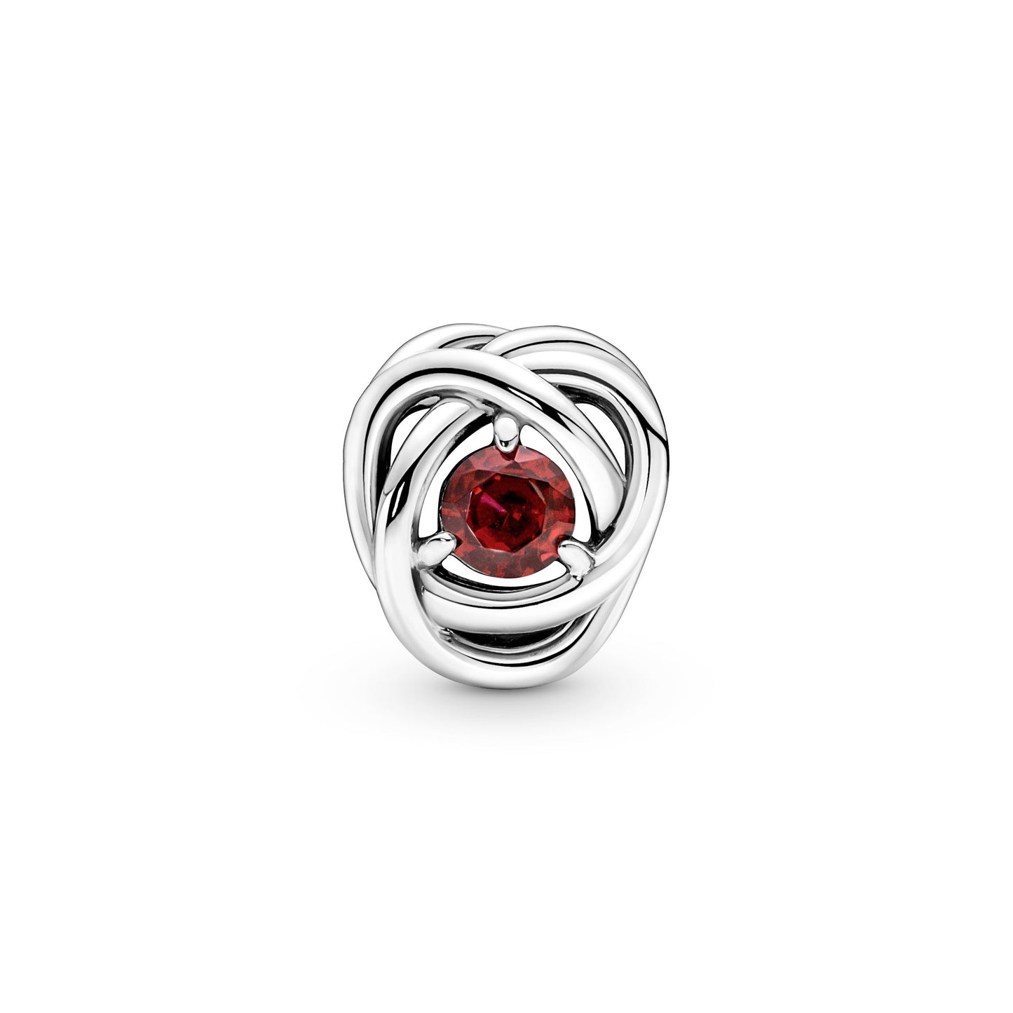 True Red Eternity Circle Charm