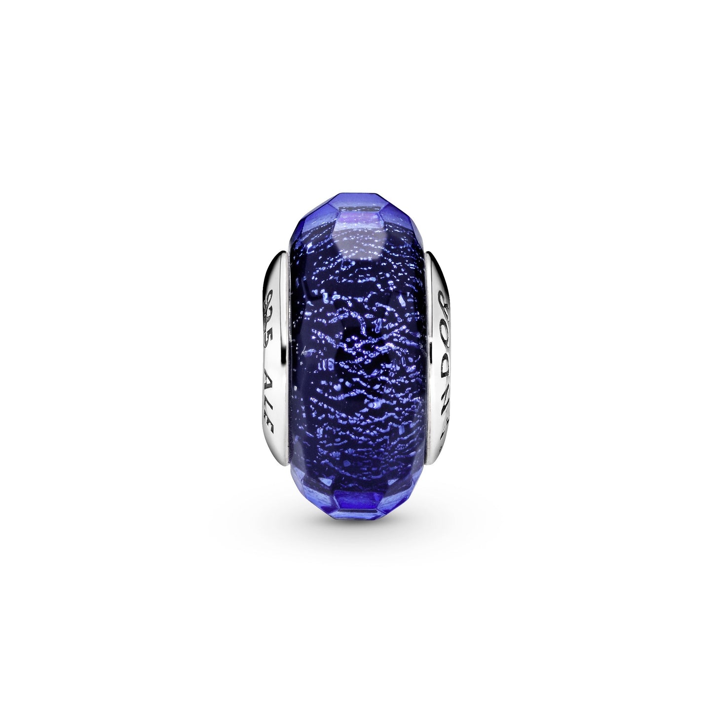 Faceted Blue Murano Glass Charm