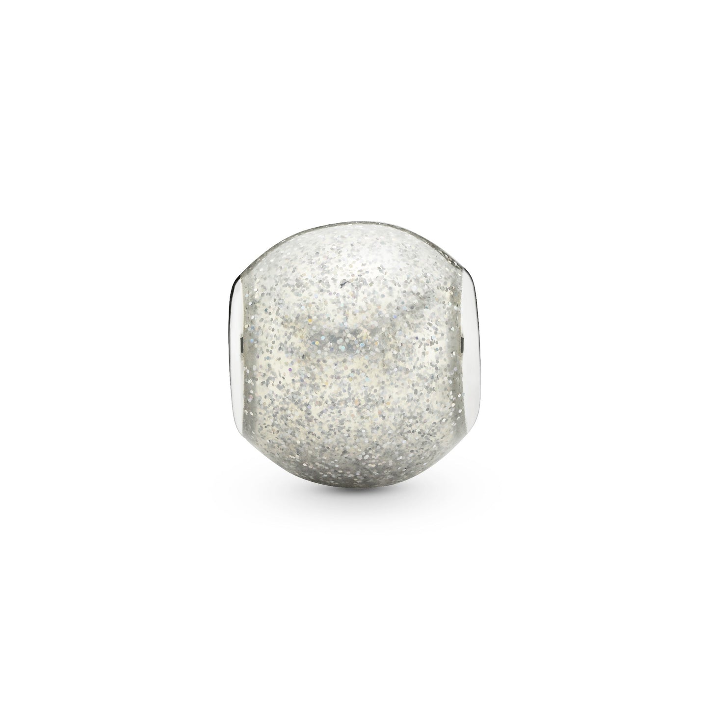 Silvery Glitter Charm